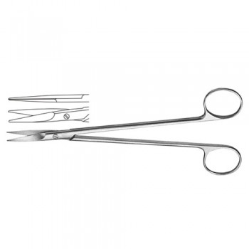 Toennis Dissecting Scissor Straight - Very Delicate Stainless Steel, 18 cm - 7"